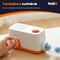Rolliq® Pro Loop Knikkerbaan - Buizenbaan op Luchtdruk - Ballenbaan Bouwspeelgoed - Marble Run STEM Speelgoed - Luchtkracht Parcours - 8+ - 48 Onderdelen